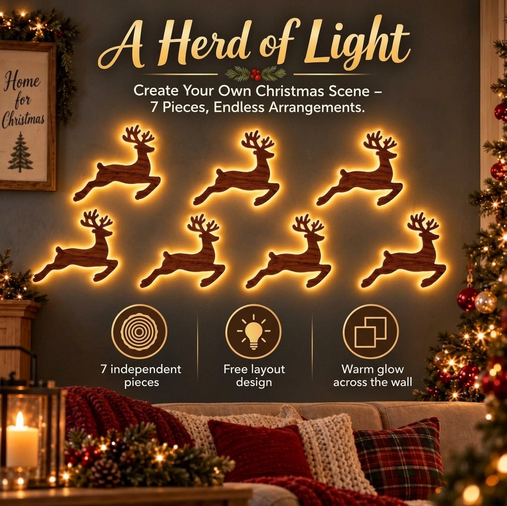 Magical Outdoor Glowing Reindeer Decor