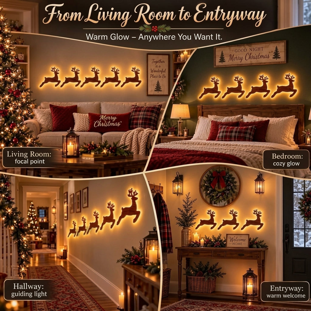 Magical Outdoor Glowing Reindeer Decor