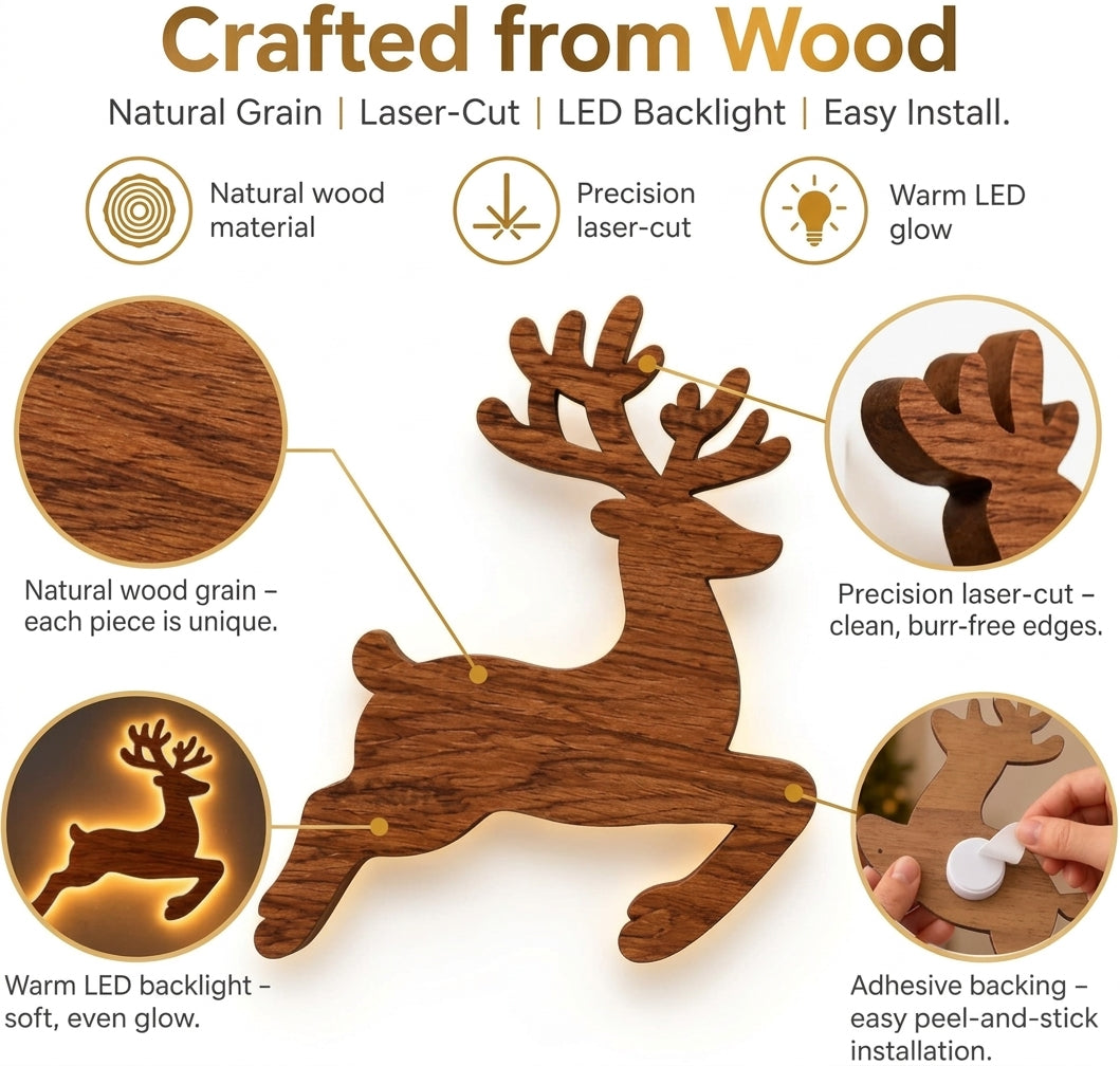 Magical Outdoor Glowing Reindeer Decor